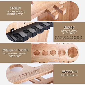 Amazon.co.jp: Goture ロッドスタンド 竿スタンド リール